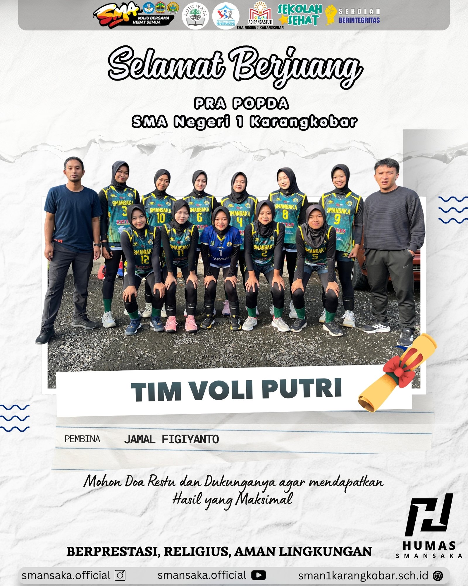 Pra POPDA Voli Putri